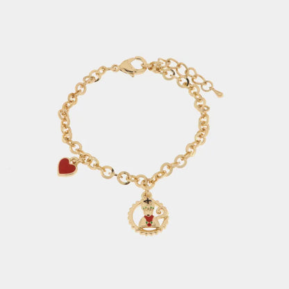 I LOVE NAPLES - METAL BRACELET WITH SAN GENNARO CHARM