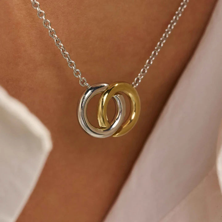 TI SENTO - COLLANA ARGENTO DORATO PENDENTE INFINITO