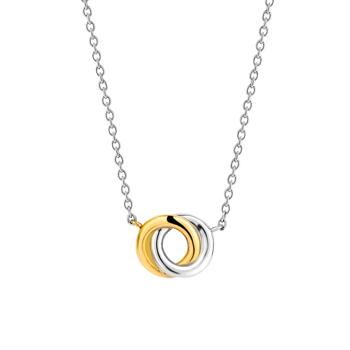 TI SENTO - COLLANA ARGENTO DORATO PENDENTE INFINITO