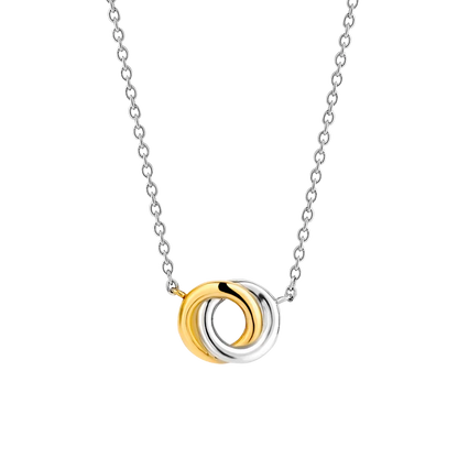 TI SENTO - COLLANA ARGENTO DORATO PENDENTE INFINITO