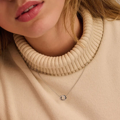 TI SENTO - COLLANA ARGENTO PENDENTE INFINITO ZIRCONI BIANCHI