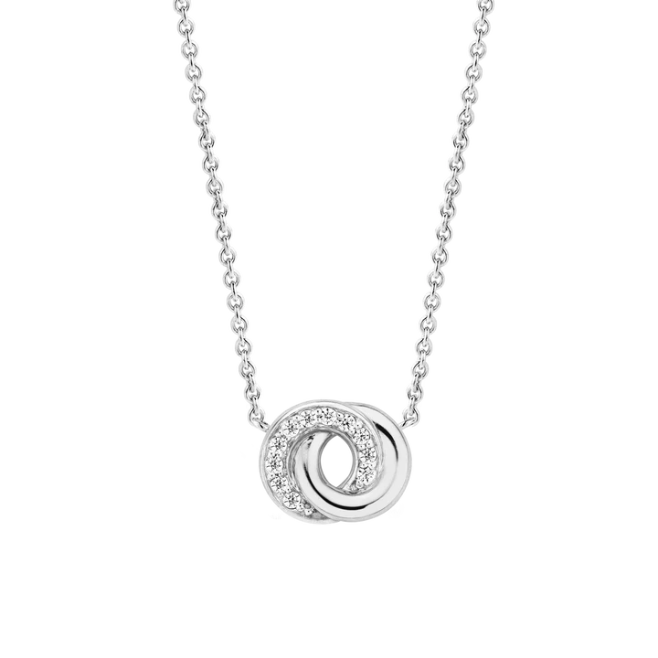TI SENTO - COLLANA ARGENTO PENDENTE INFINITO ZIRCONI BIANCHI