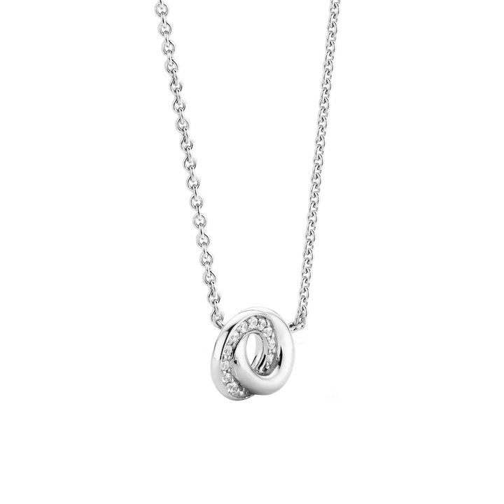 TI SENTO - COLLANA ARGENTO PENDENTE INFINITO ZIRCONI BIANCHI