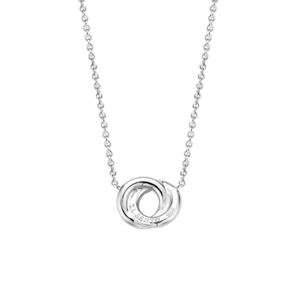 TI SENTO - COLLANA ARGENTO PENDENTE INFINITO ZIRCONI BIANCHI