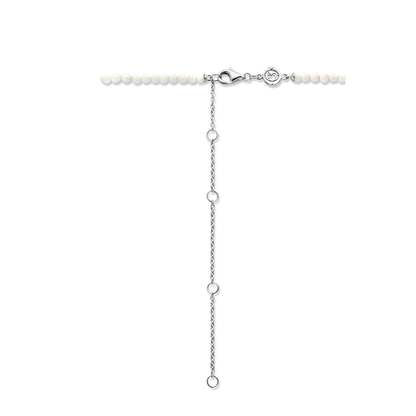 TI SENTO - COLLANA CON PICCOLR PERLE IN AGATA BIANCA