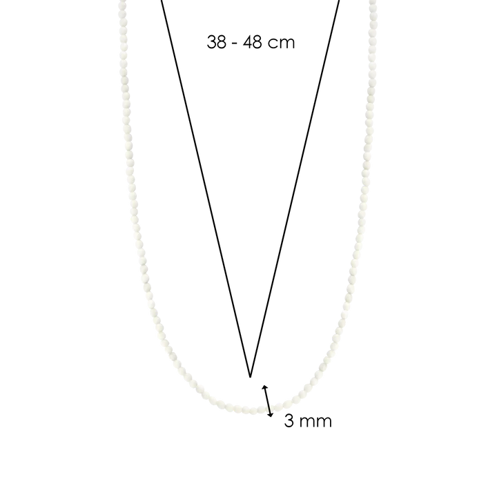 TI SENTO - COLLANA CON PICCOLR PERLE IN AGATA BIANCA