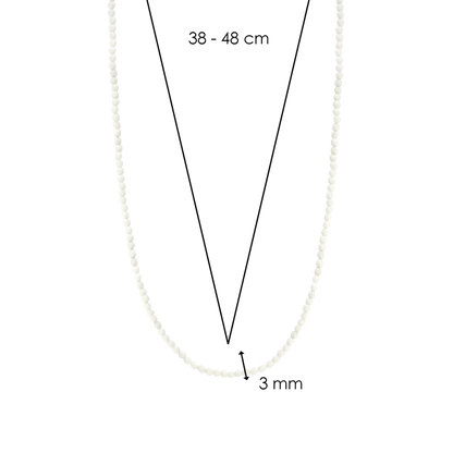 TI SENTO - COLLANA CON PICCOLR PERLE IN AGATA BIANCA