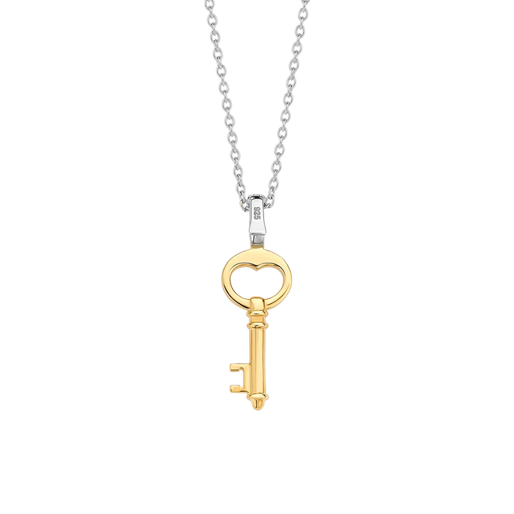 TI SENTO - COLLANA CON CHIAVE DORATA PENDENTE