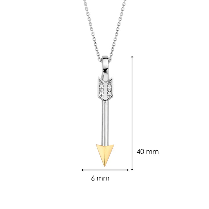 TI SENTO - COLLANA PENDENTE FRECCIA ARGENTO