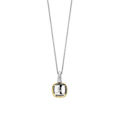 TI SENTO - COLLANA ARGENTO DORATO CON PENDENTE ZIRCONI