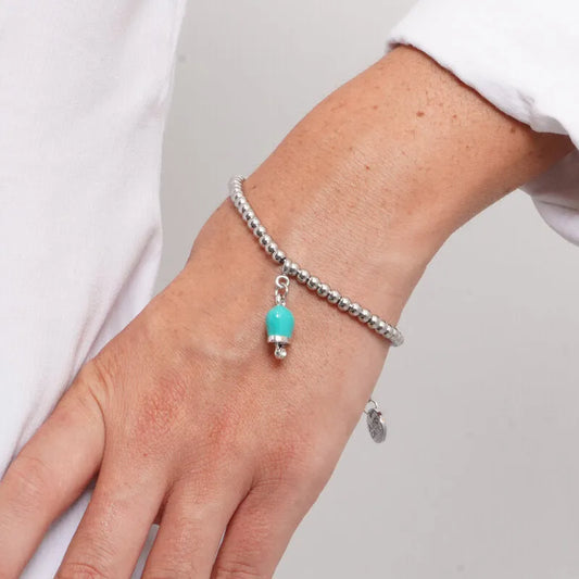 AMO CAPRI - BRACCIALE IN ACCIAIO CON CAMPANELLA TIFFANY