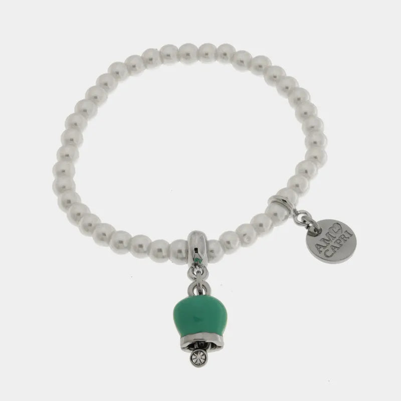 I LOVE CAPRI - PEARL BRACELET WITH TIFFANY STEEL BELL
