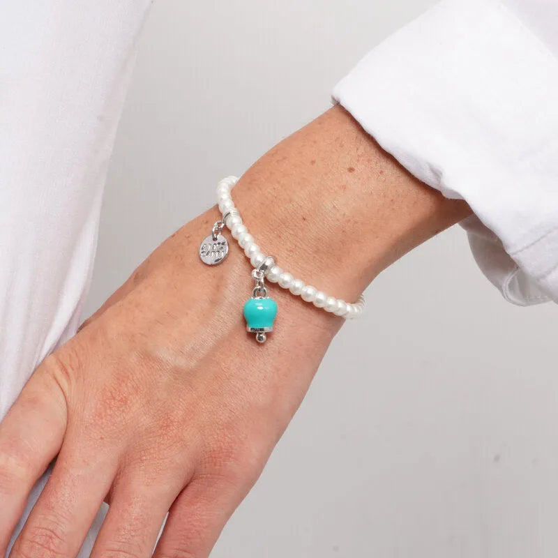 I LOVE CAPRI - PEARL BRACELET WITH TIFFANY STEEL BELL
