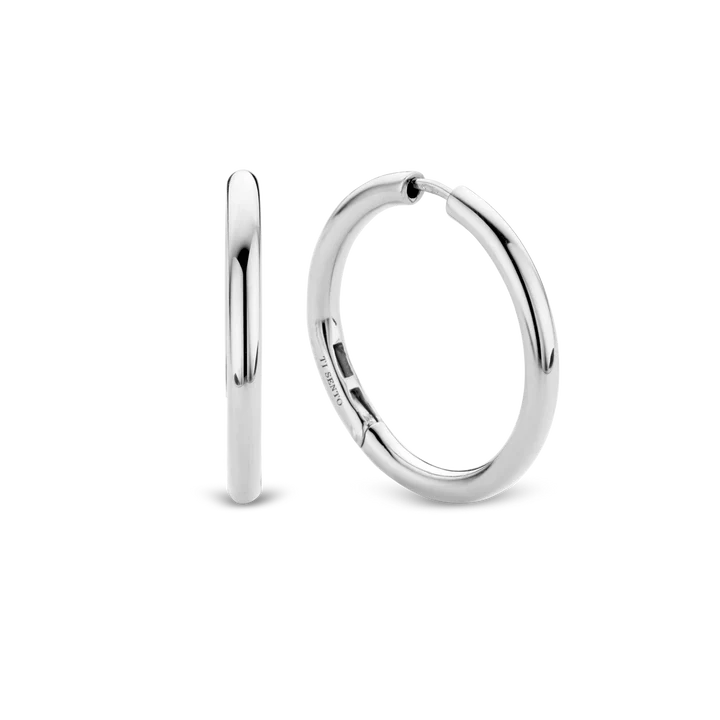 TI SENTO - ORECCHINI CERCHIO RODIO