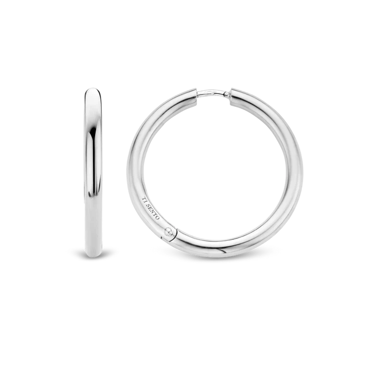 TI SENTO - ORECCHINI CERCHIO RODIO