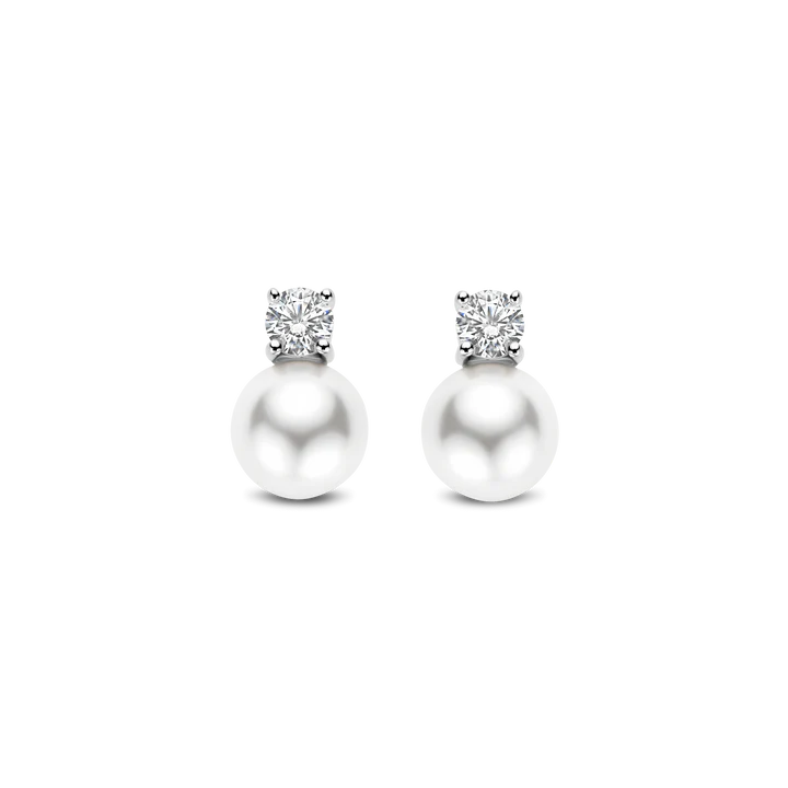 TI SENTO - ORECCHINI A LOBO ARGENTO CON PERLA E ZIRCONE