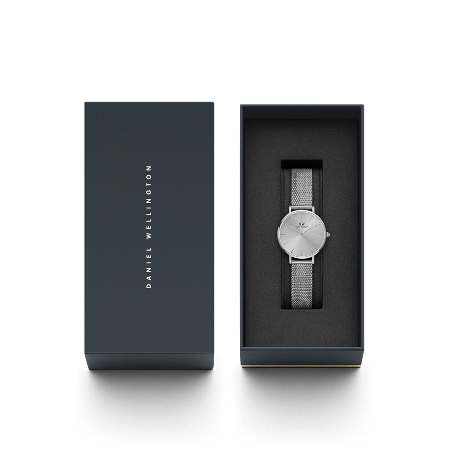 OROLOGIO PETITE UNITONE SILVER 36MM QUADRANTE NERO