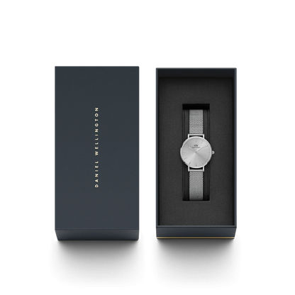 OROLOGIO PETITE UNITONE SILVER 36MM QUADRANTE NERO
