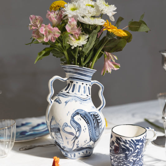 SELETTI - VASO DIESEL IN PORCELLANA CLASSIC ON ACID IBEX