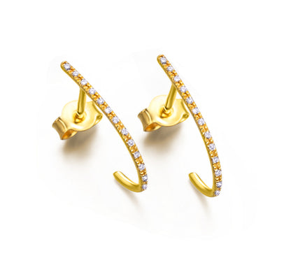 LE CARRE' - ORECCHINI IN ORO GIALLO E DIAMANTI