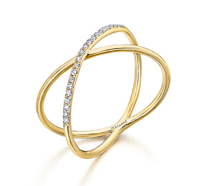 LE CARRE' - ANELLO INFINITO ORO GIALLO E DIAMANTI