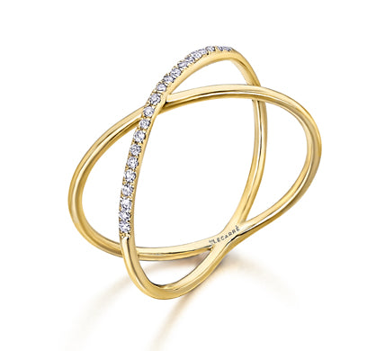 LE CARRE' - ANELLO INFINITO ORO GIALLO E DIAMANTI