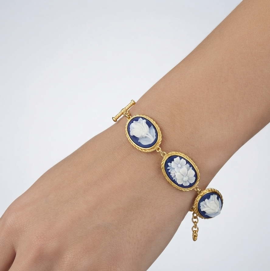 CAMEO ITALIANO - BRACCIALE RAFFAELLO CAMEO BLU