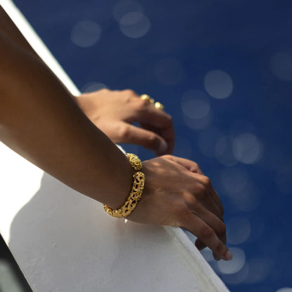 MARIAELUISA JEWELS - BRACCIALE CONTRARIE' IN ARGENTO DORATO