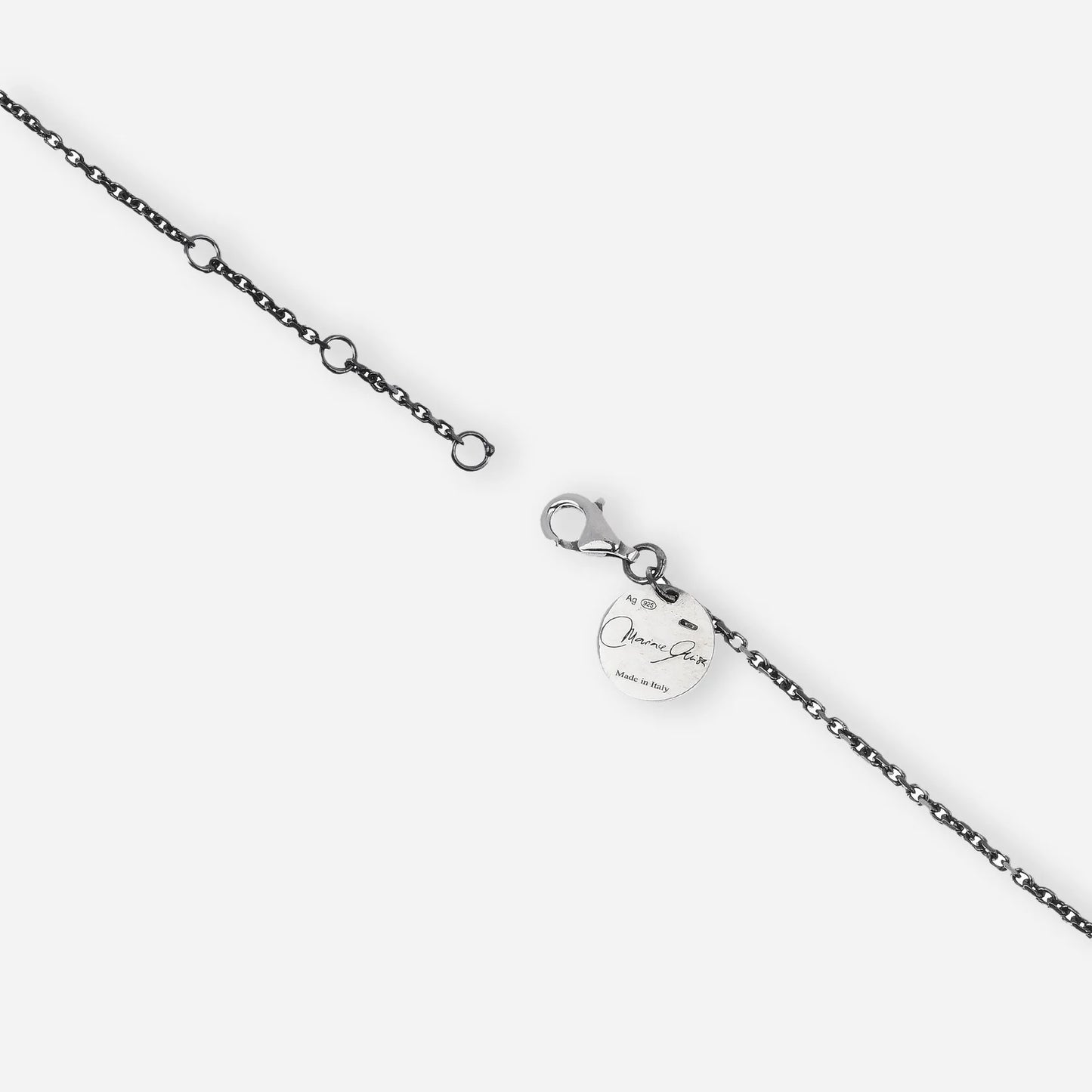 MARIAELUISA JEWELS - BRACCIALE IN ARGENTO BRUNITO CON CUORE