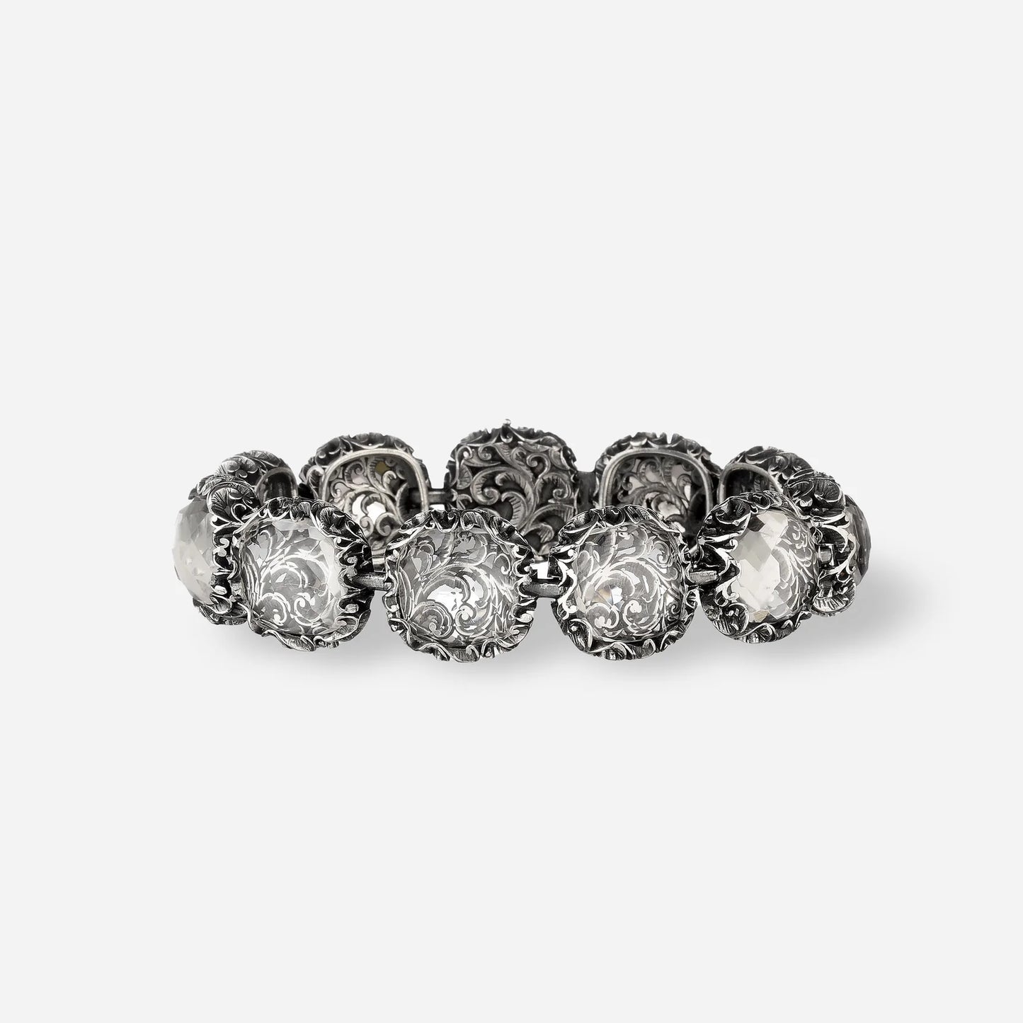 MARIAELUISA JEWELS - BRACCIALE ARGENTO CON CRISTALLI DI ROCCA