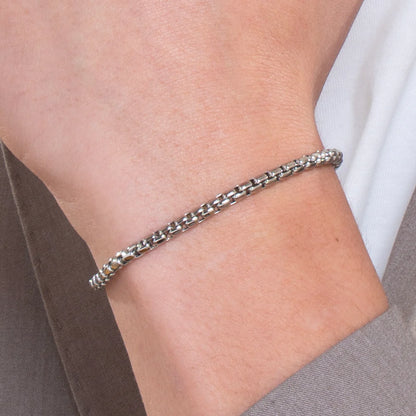 LUCA BARRA - BRACCIALE UOMO IN ACCIAIO