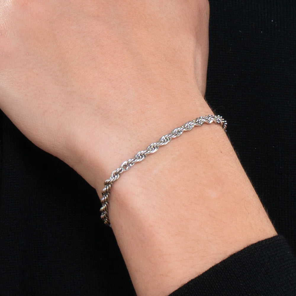 LUCA BARRA - BRACCIALE UOMO IN ACCIAIO