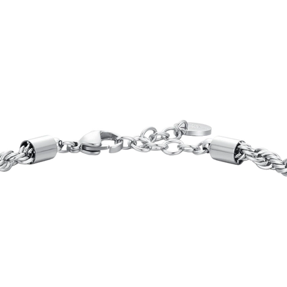 LUCA BARRA - BRACCIALE UOMO IN ACCIAIO