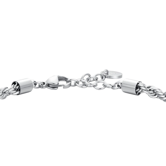 LUCA BARRA - BRACCIALE UOMO IN ACCIAIO