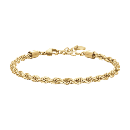 LUCA BARRA - BRACCIALE UOMO IN ACCIAIO IP GOLD