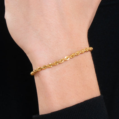 LUCA BARRA - BRACCIALE UOMO IN ACCIAIO IP GOLD