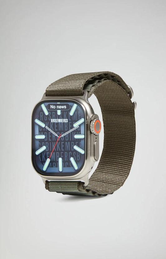 BIKKEMBERGS - OROLOGIO SMARTWATCH CINTURINO VERDE TESSUTO