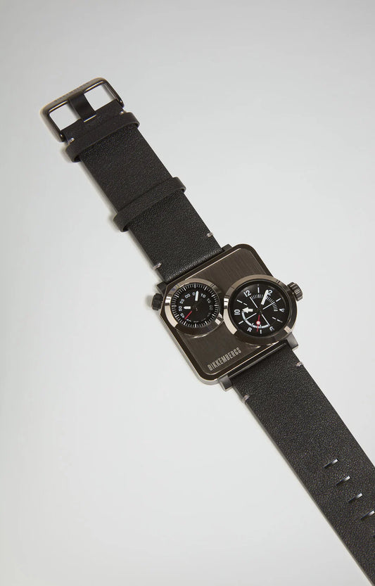 OROLOGIO DUAL TIME NERO