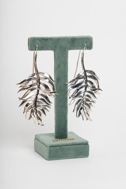 NEMORIS -  ORECCHINI FELCE ARGENTO