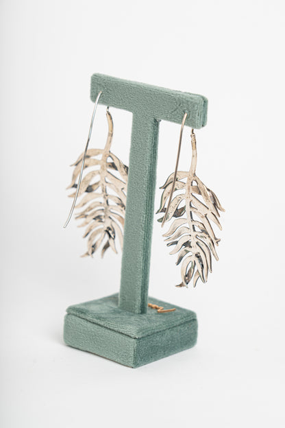 NEMORIS -  ORECCHINI FELCE ARGENTO