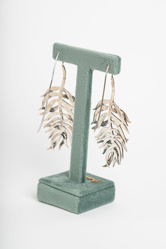 NEMORIS -  ORECCHINI FELCE ARGENTO