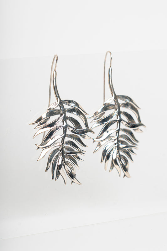 NEMORIS -  ORECCHINI FELCE ARGENTO