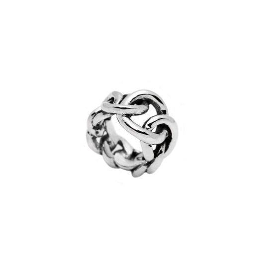 NEMORIS - ANELLO GROUMETTE A FASCIA ARGENTO