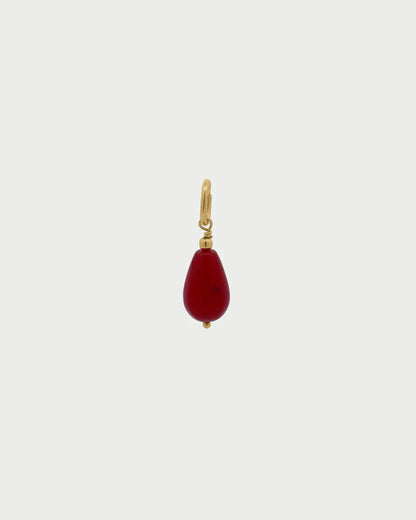 CHARM BAR - CIONDOLO CORALLO ROSSO