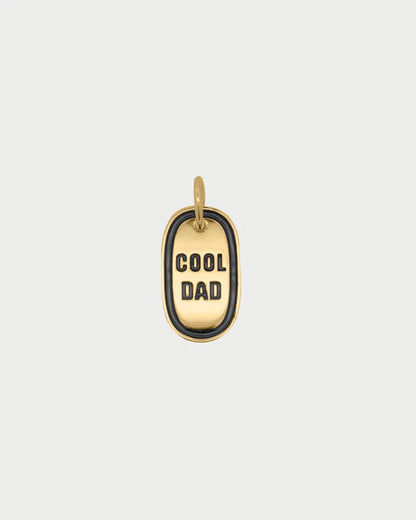 CHARM BAR - CIONDOLO COOL DAD SMALTO NERO