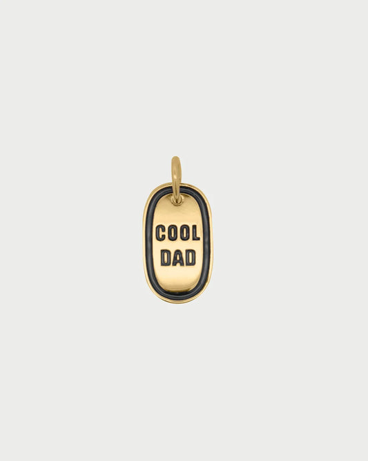 CHARM BAR - CIONDOLO COOL DAD SMALTO NERO