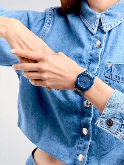 OROLOGIO CERAMICA PURE BLUE 37MM