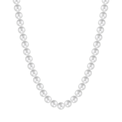 LUCA BARRA - COLLANA DONNA DI PERLE BIANCHE