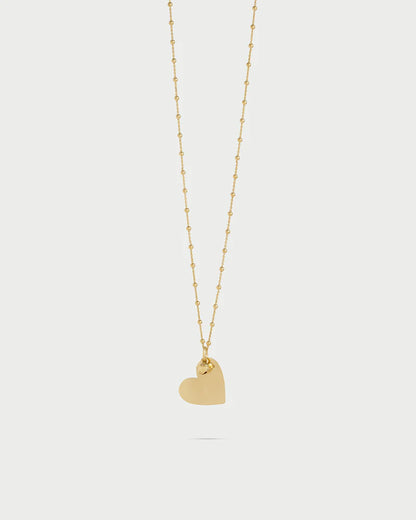 COLLANA ARGENTO DORATO CON CUORE
