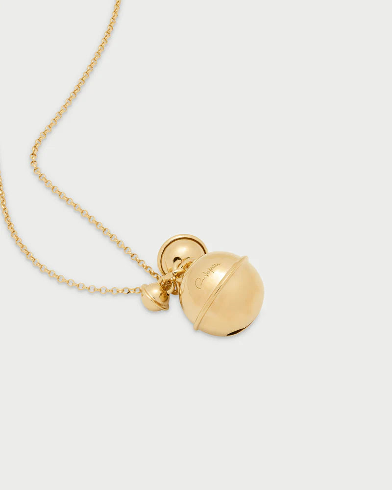 COLLANA CHIAMA ANGELI ARGENTO DORATO CON CAMPANELLA